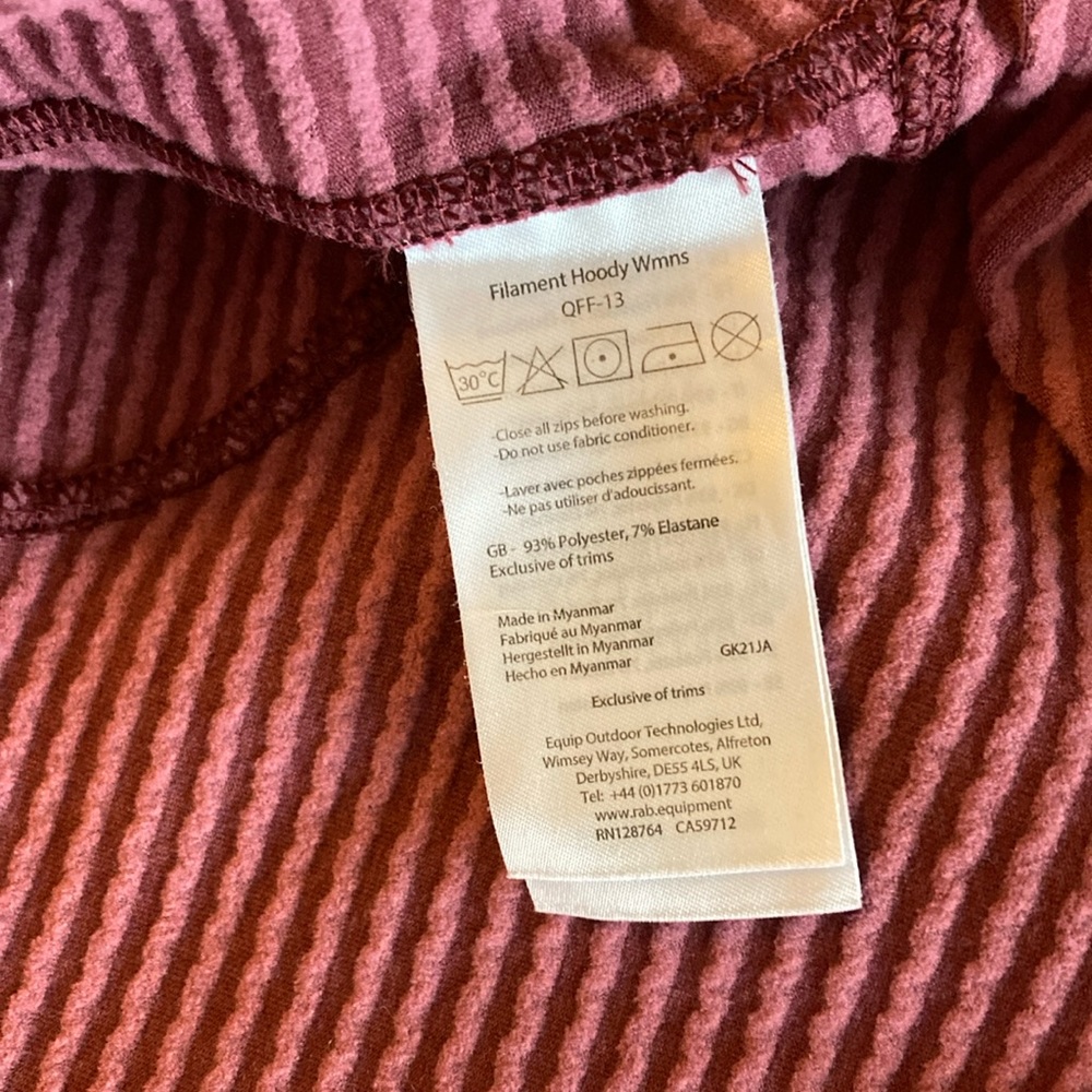 RAB Filament Hoody - Full Zip Base Layer - Picture 15 of 15